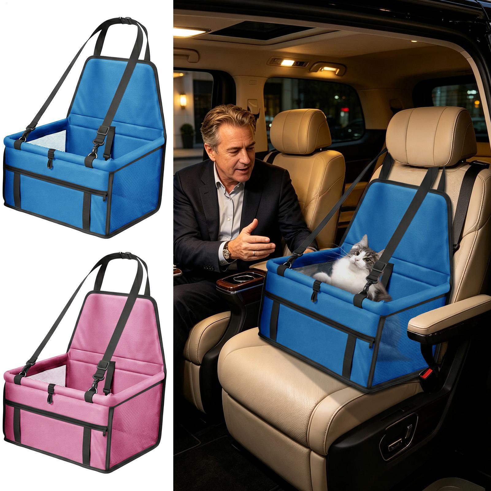 Travel Accessories Under 10 - Dog Car Seat Waterproof Foldable Bed