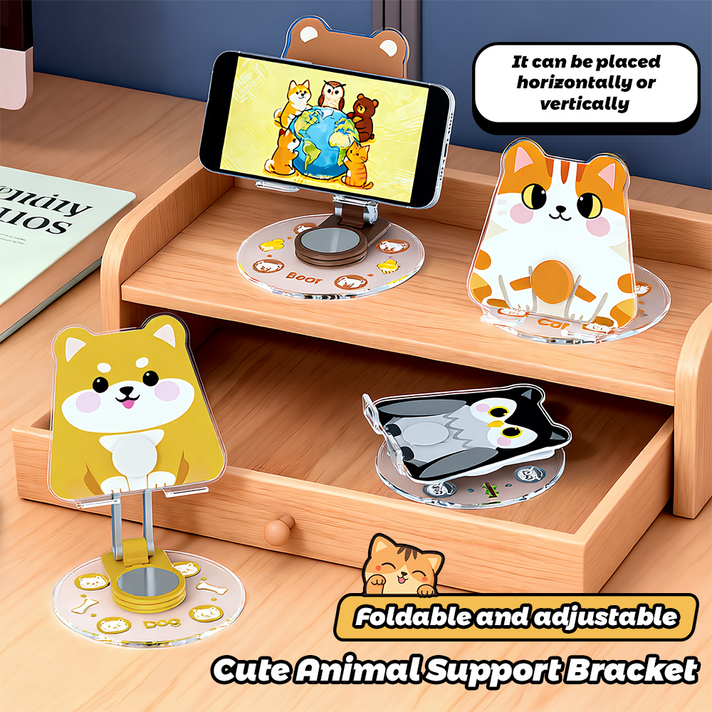 Cute Animal Phone Stand 360 Ro - Travel Accessories Online ulasan dan harga