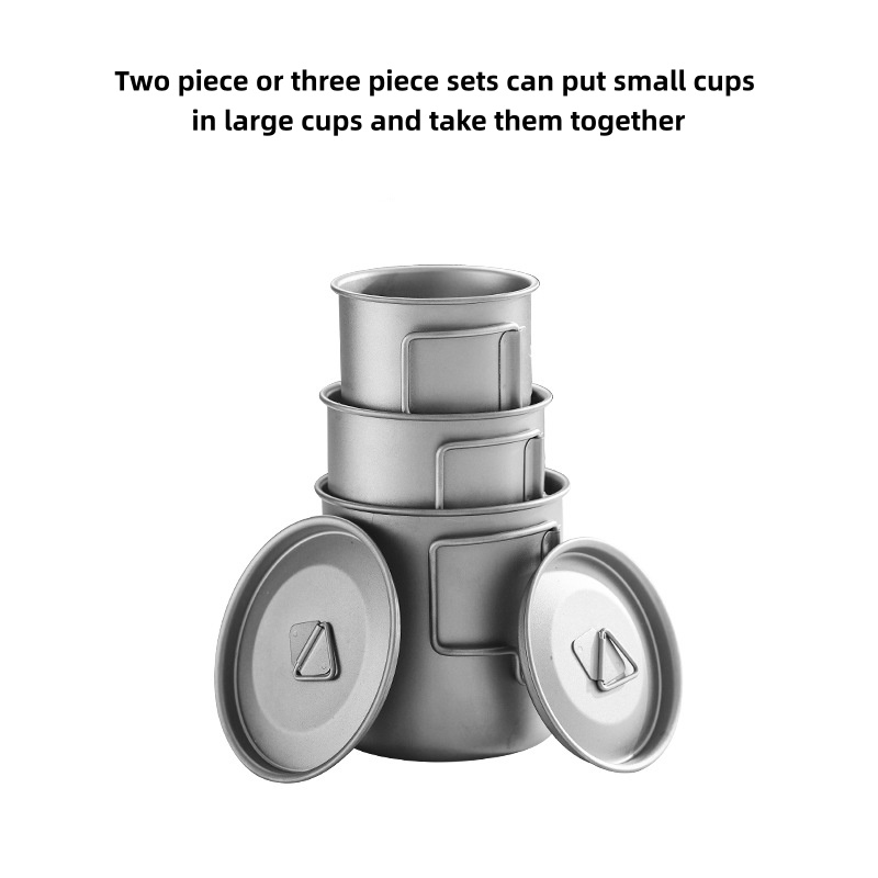 Titanium Camping Mug with Fold - Travel Kitchen Accessories ulasan dan harga