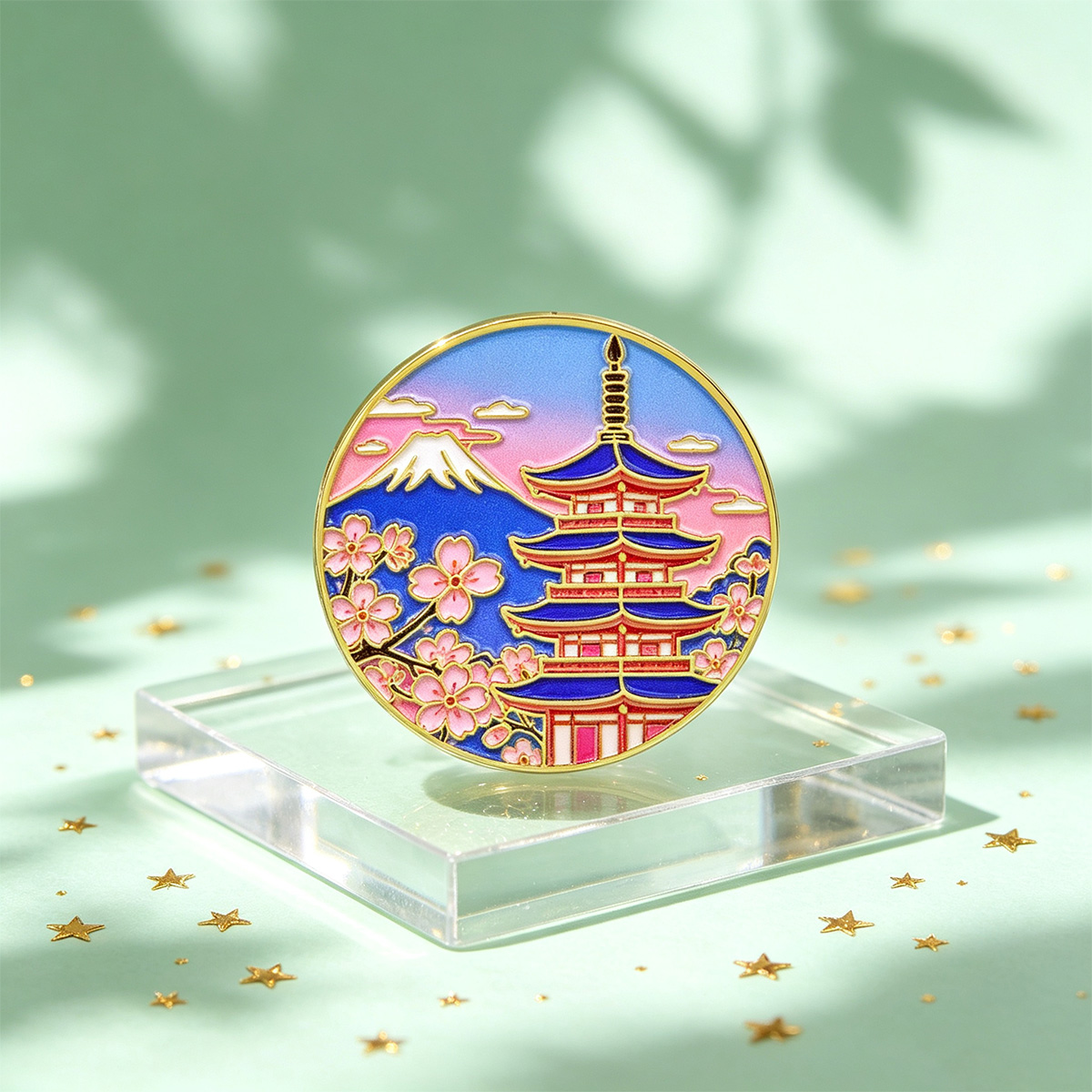 Japanese Cherry Blossom Enamel - Travel Accessories Jewelry ulasan dan harga
