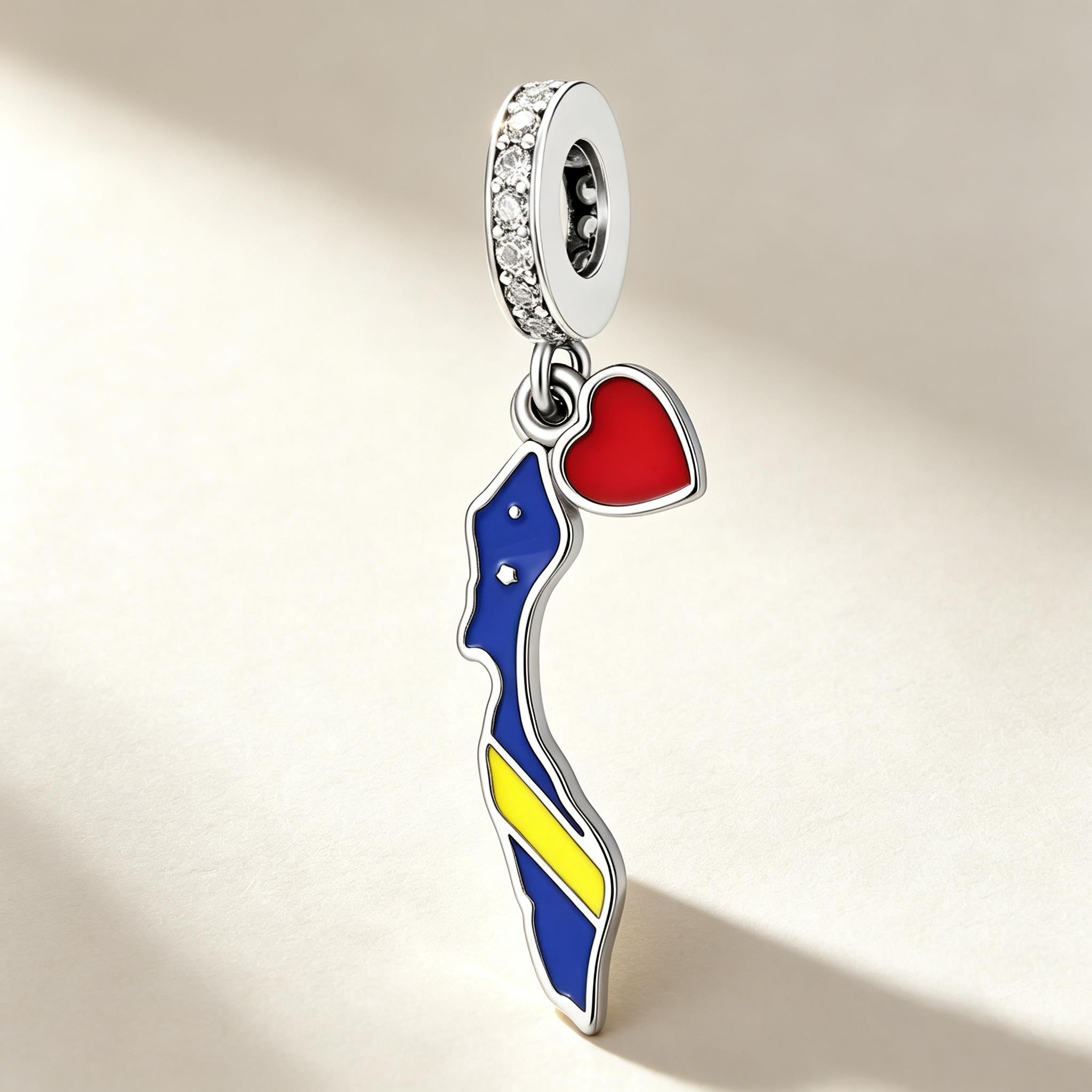 925 Silver Enamel National Fla - Travel Accessories Jewelry ulasan dan harga