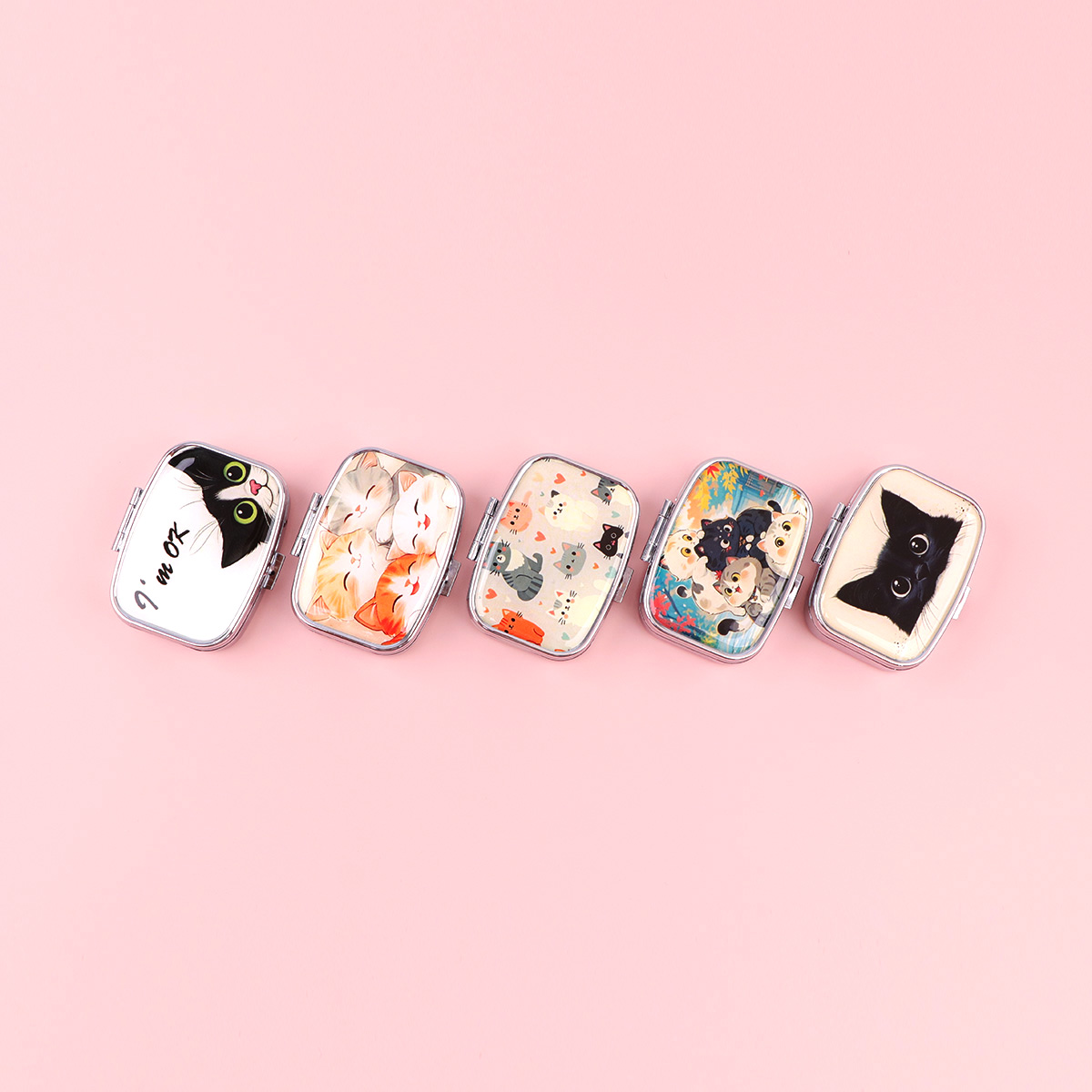 Black Cat Pill Boxes Cartoon A - Travel Accessories Jewelry ulasan dan harga
