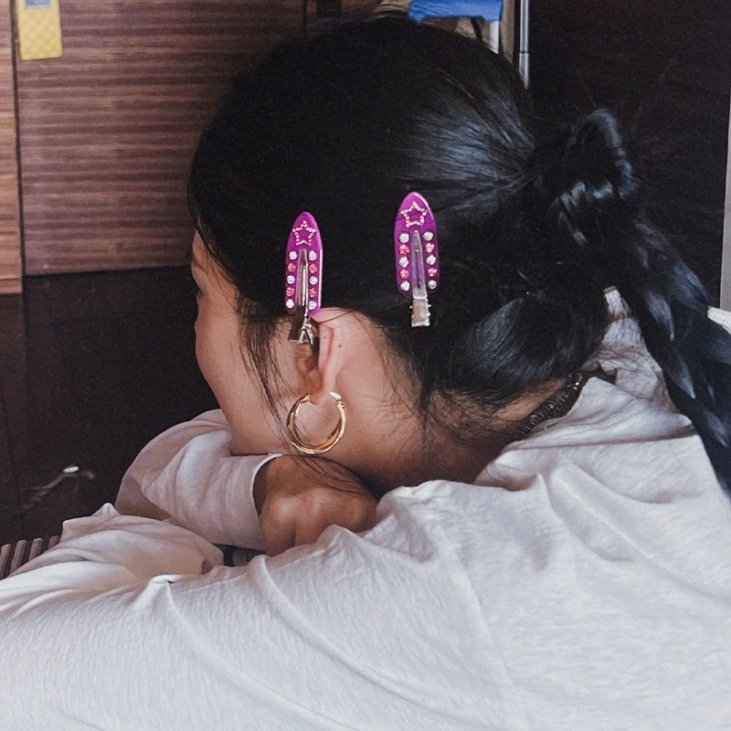 Love Heart Rhinestone Bangs Cl - Travel Accessories Jewelry ulasan dan harga