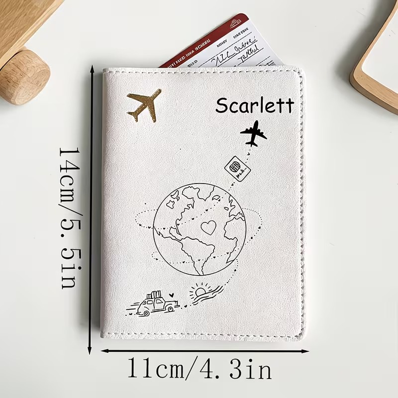 Custom Name Text Passport Cove - Travel Accessories Plane ulasan dan harga