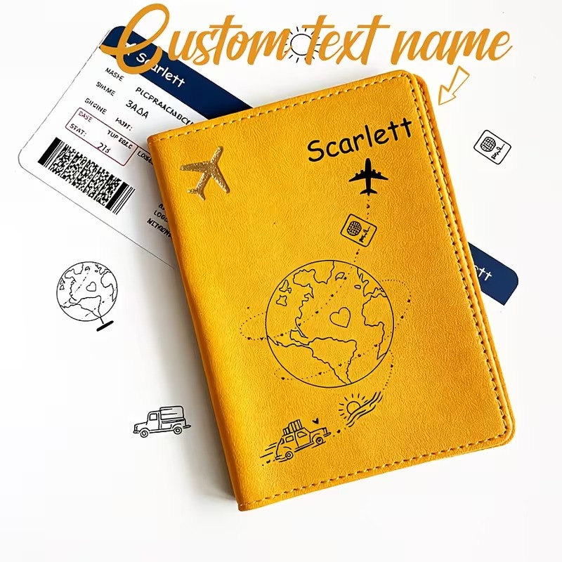 Custom Name Text Passport Cove - Travel Accessories Plane ulasan dan harga
