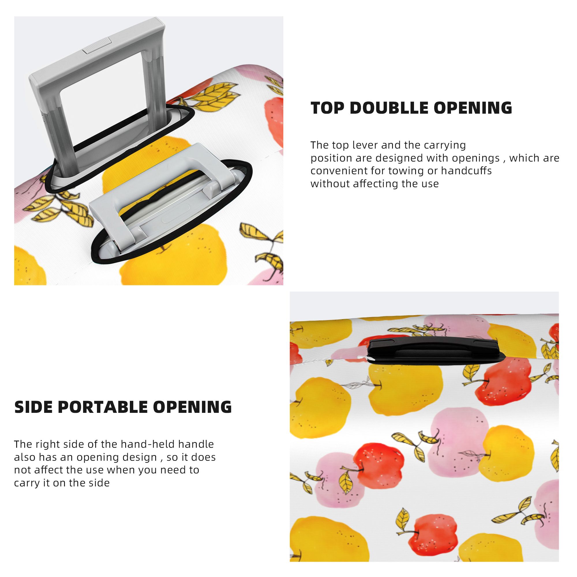 Watercolor Apple Fruits Luggag - Travel Accessories Apple ulasan dan harga