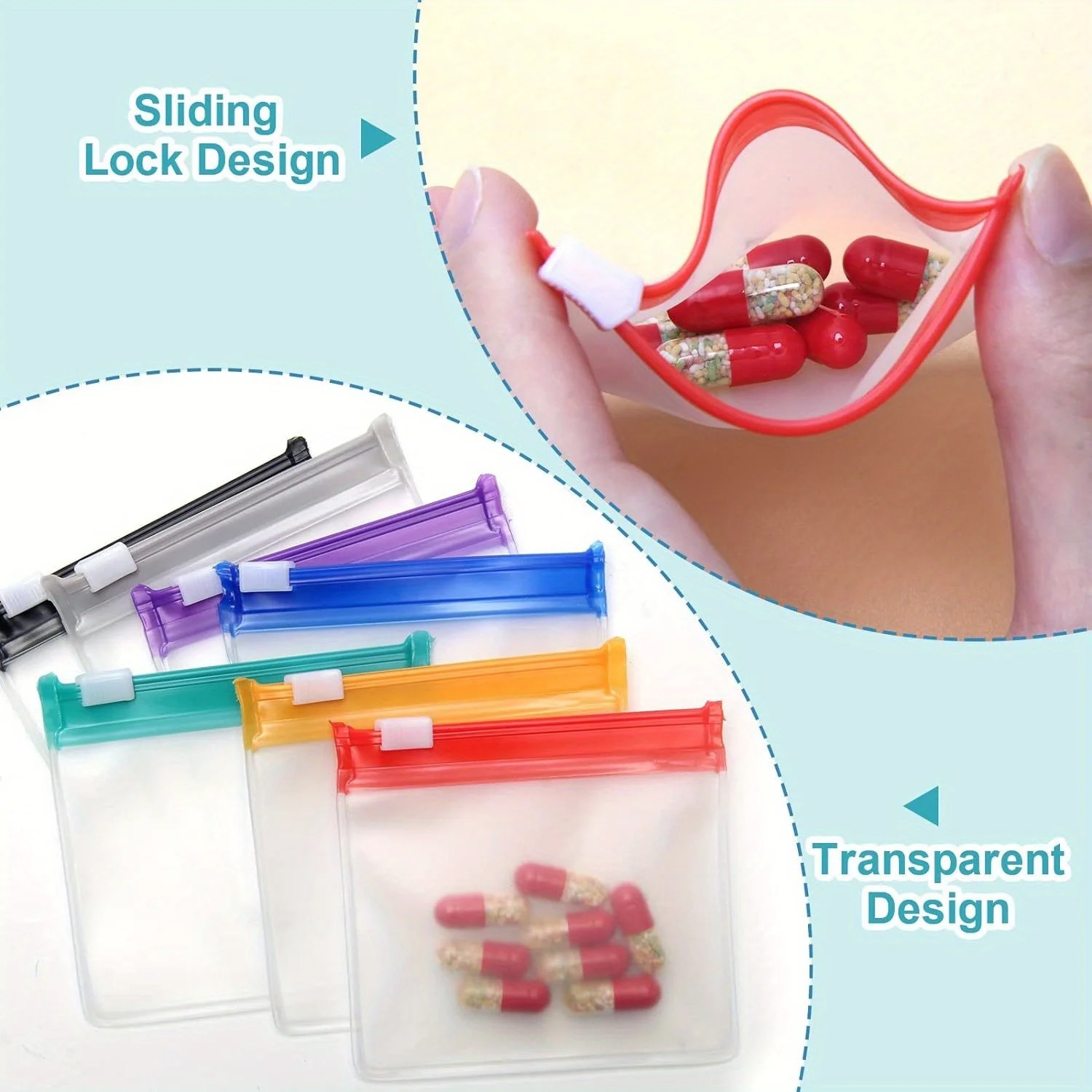 Mini Colorful Pill Dispenser B - Travel Accessories Jewelry ulasan dan harga