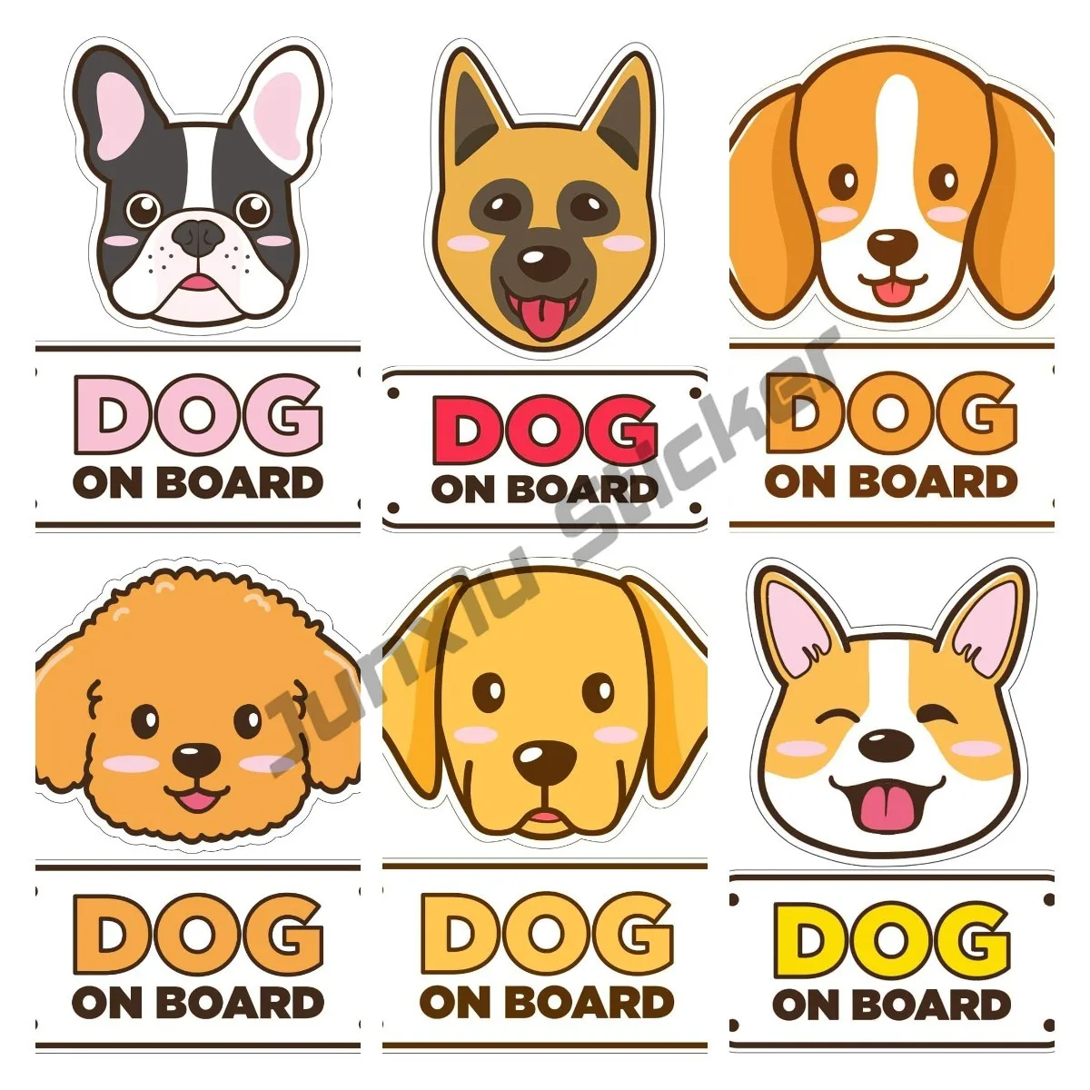 Dog on Board Car Sticker Bumpe - Travel Accessories Online ulasan dan harga