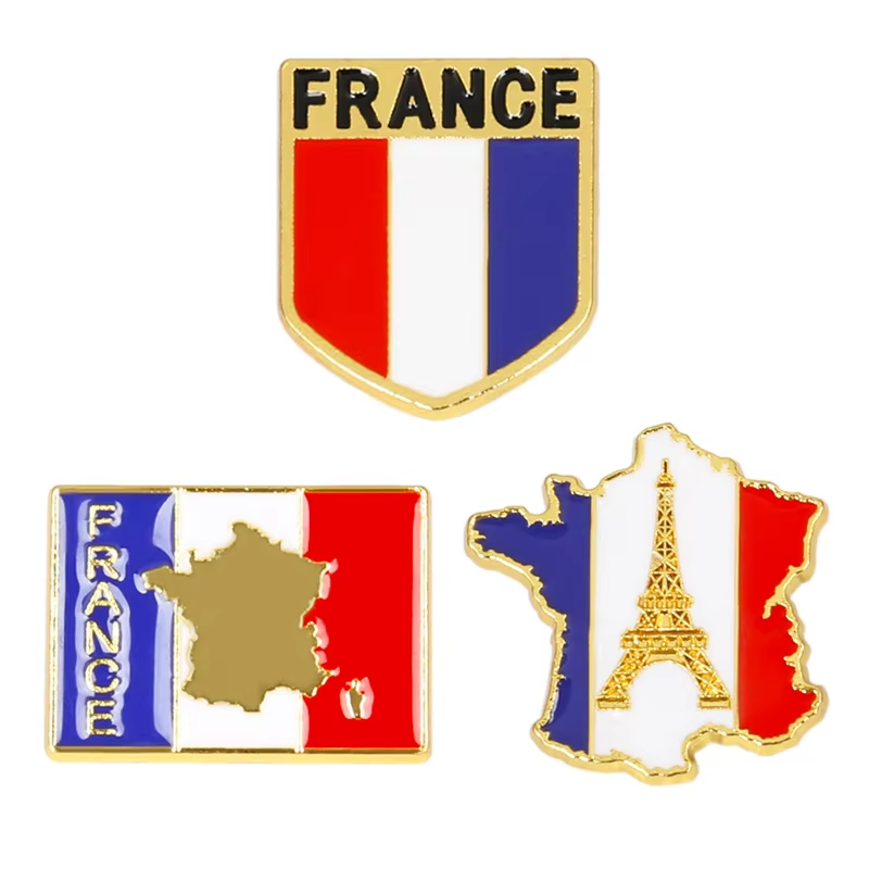 France Flag Enamel Pins Eiffel - Travel Accessories Jewelry ulasan dan harga