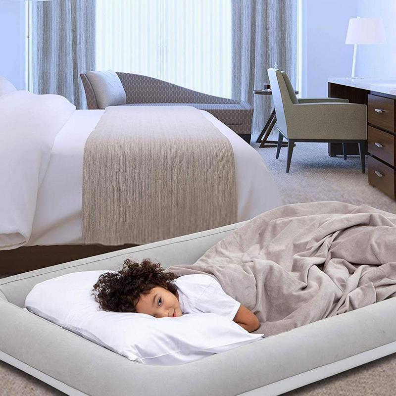 Baby Inflatable Travel Bed Air - Travel Accessories Plane ulasan dan harga