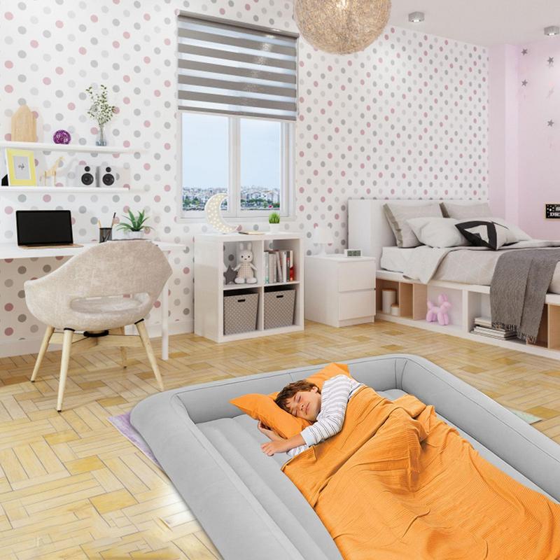 Baby Inflatable Travel Bed Air - Travel Accessories Plane ulasan dan harga