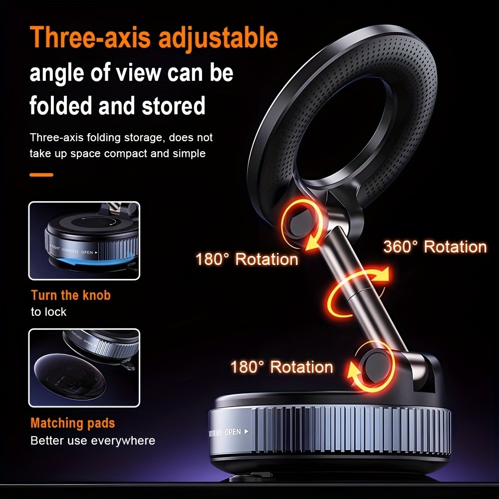 Suction Cup Magnetic Phone Hol - Travel Accessories Online ulasan dan harga